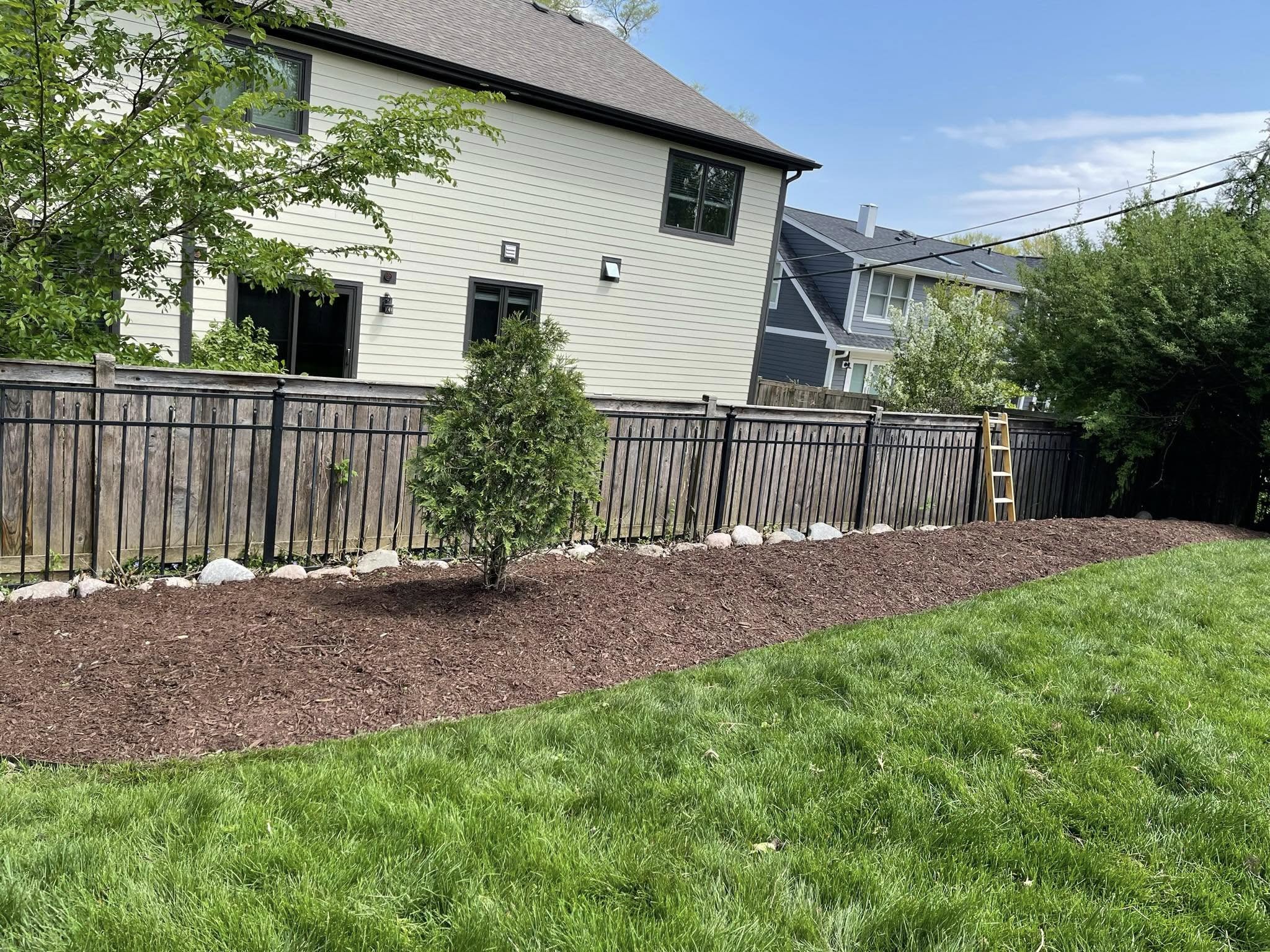 mulching with plant added